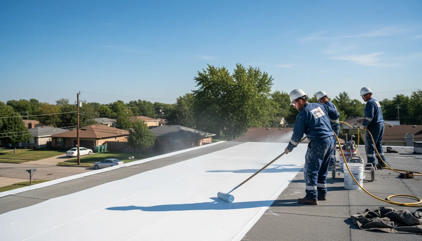 Commercial roof coating in Wellington, CO near me